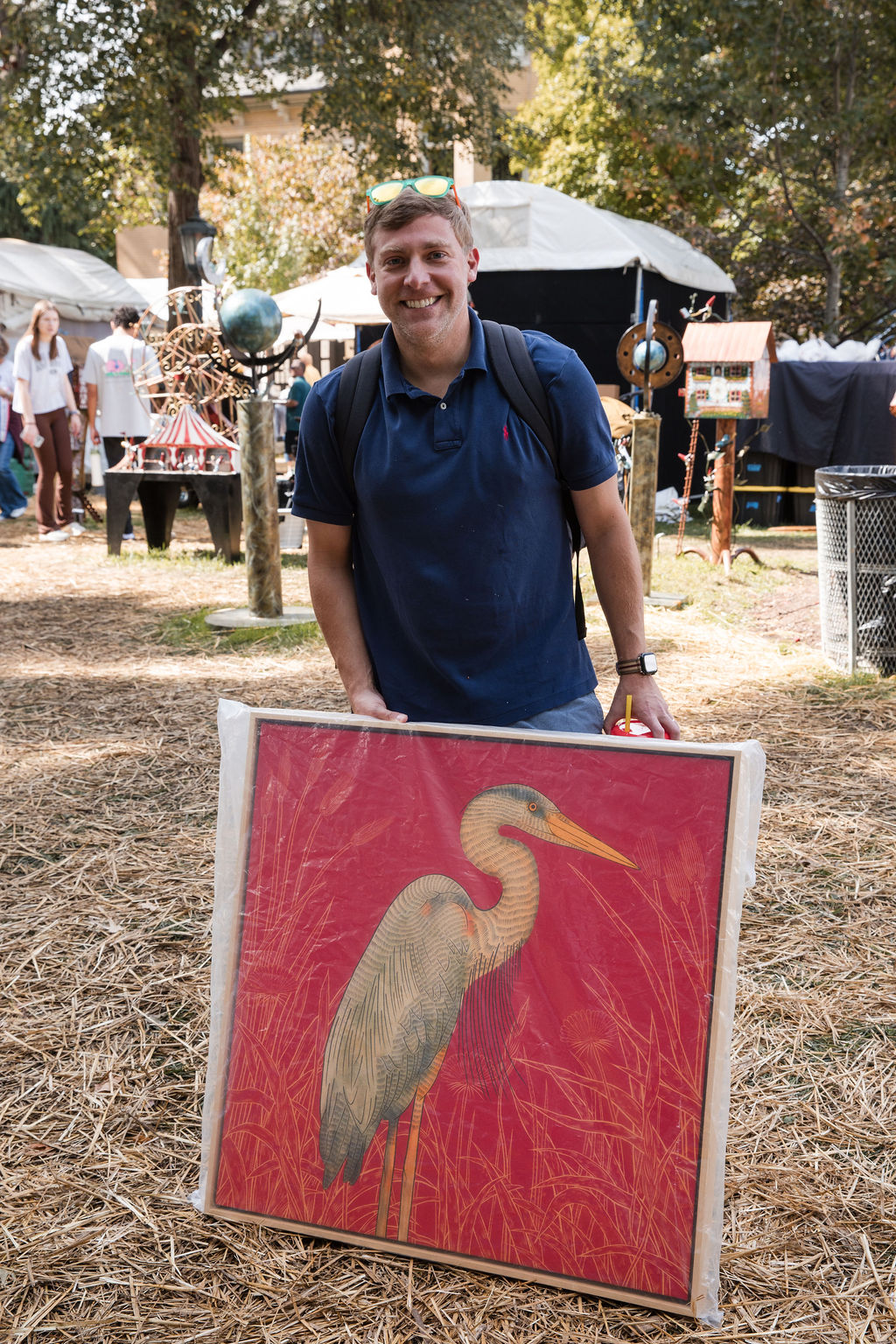 Art buyer at St. James Art Fair