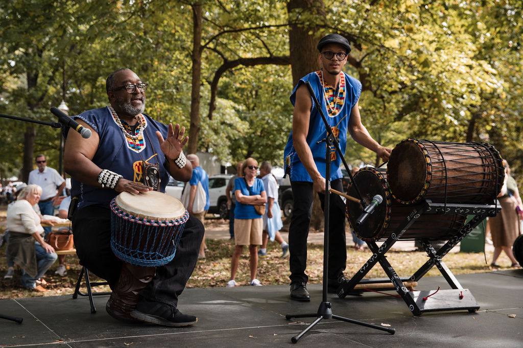 Drummer section at St. James Art Fair