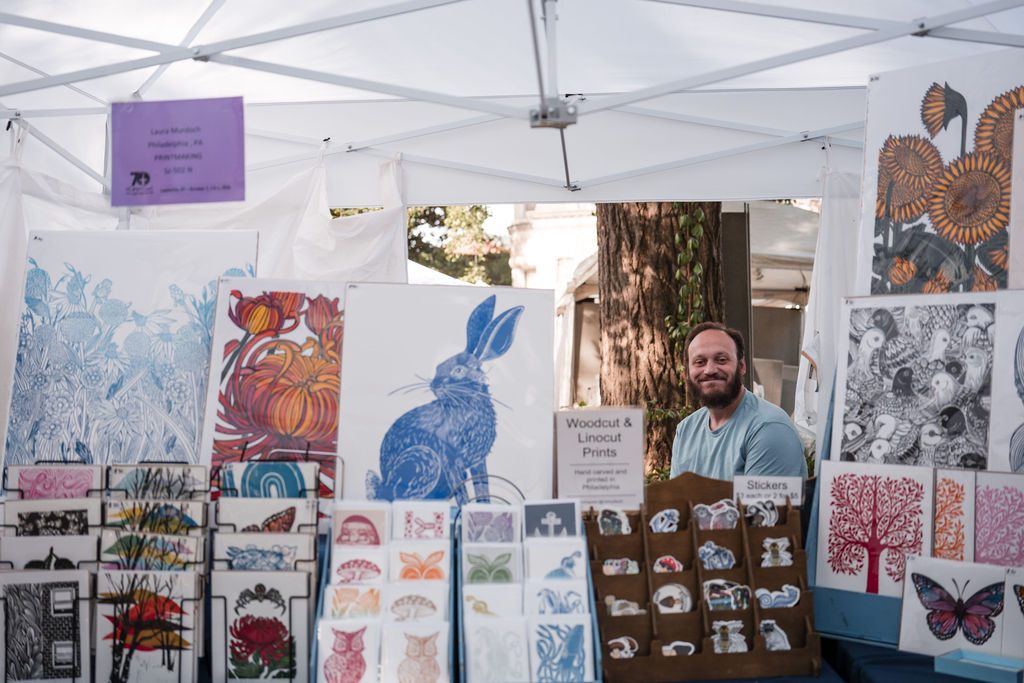 Vendor at St. James Art Fair
